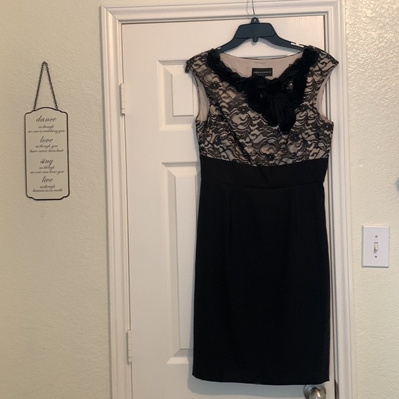Connected Apparel Dress Special Occasion Black with Lace size 8. - Picture 11 of 15